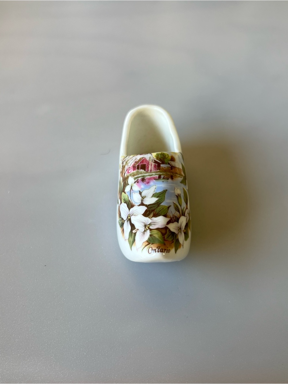 Sandford Fine Bone China miniature Dutch clog/shoe Ontario